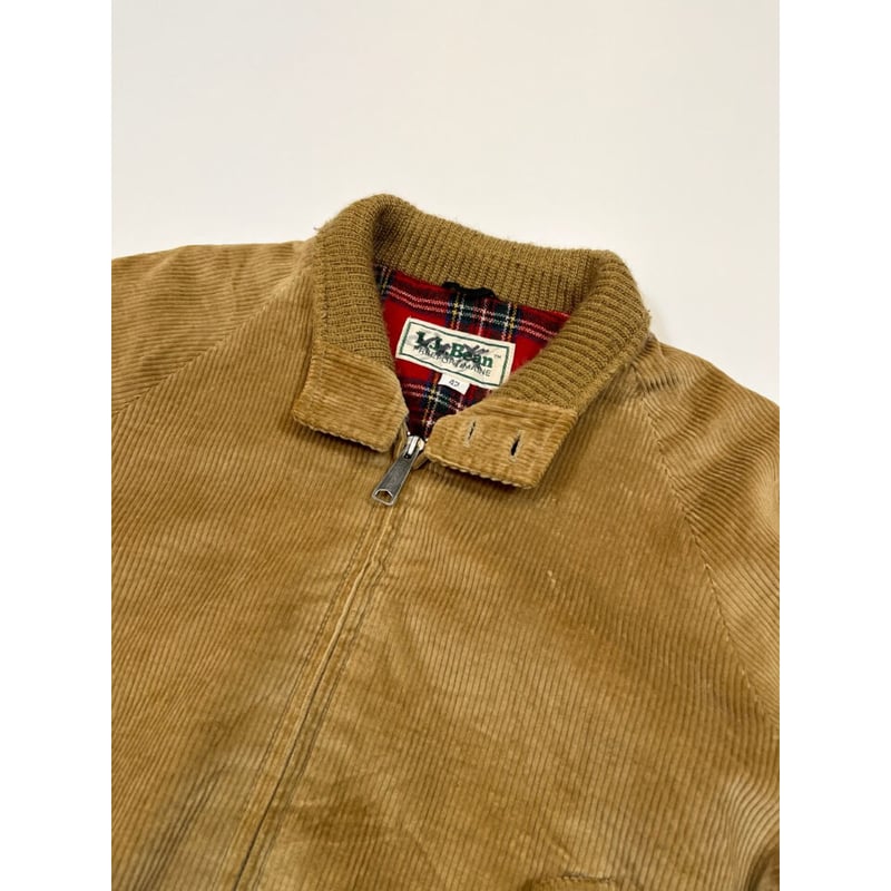 80s L.L.Bean CORDUROY HARRINGTON JACKET Size 42