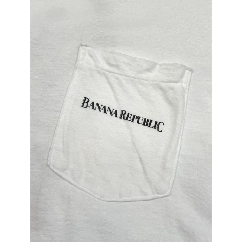 80s BANANA REPUBLIC POCKET Tee MADE IN USA🇺🇸 Si