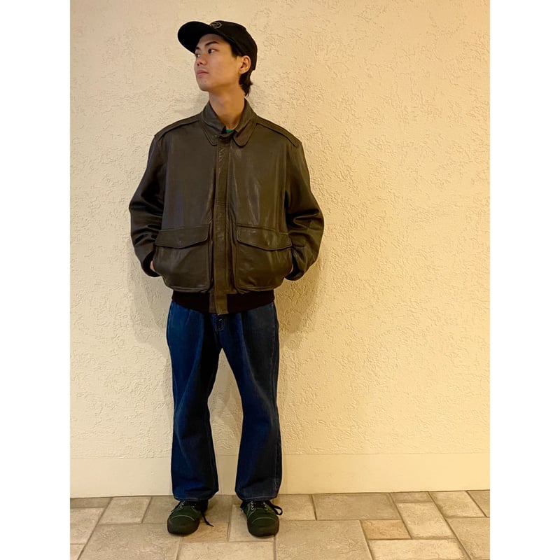 70's〜80's L.L.Bean A-2 Leather Jacketllbean - レザージャケット