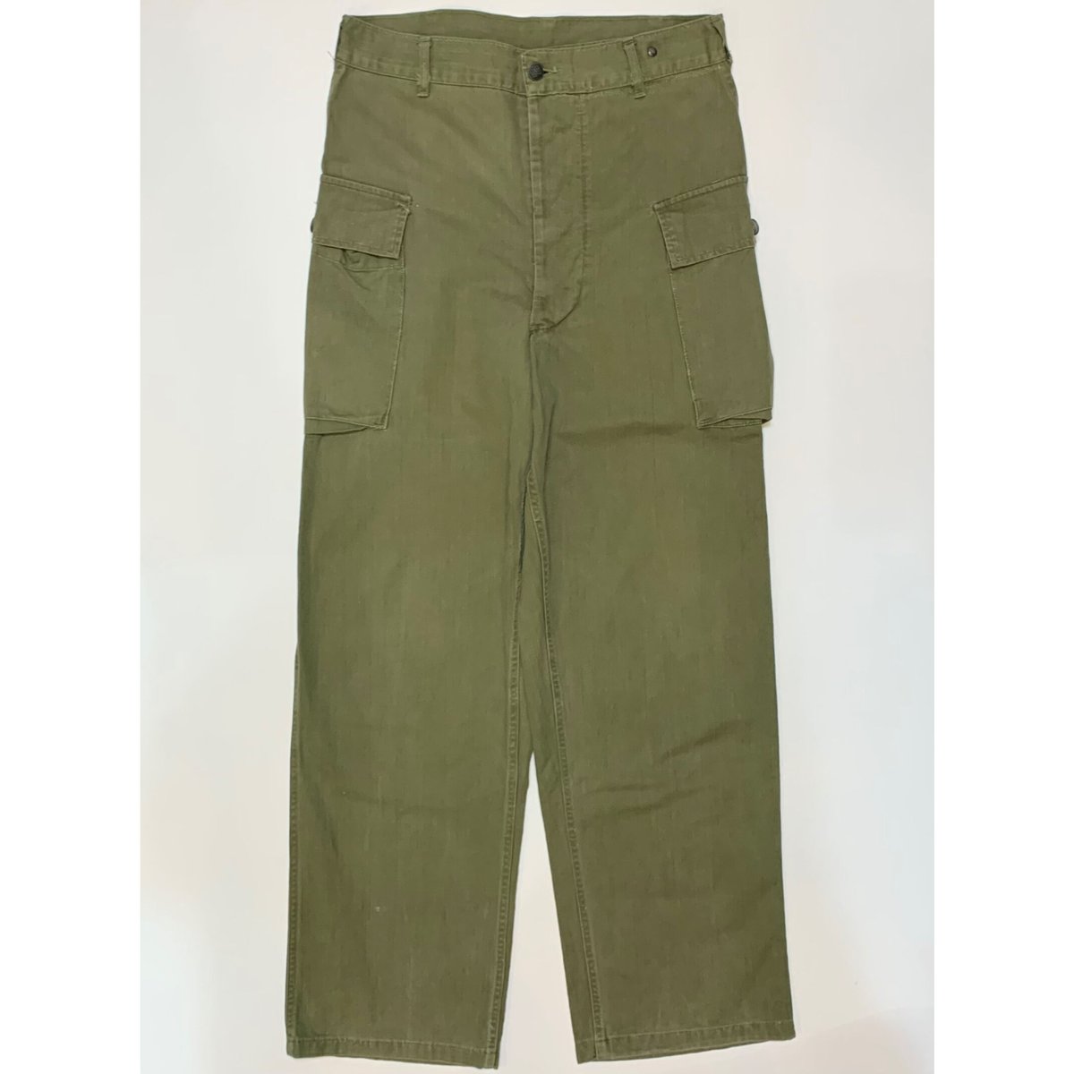40s US ARMY M-43 HBT CARGO PANTS Size W32L33→W3
