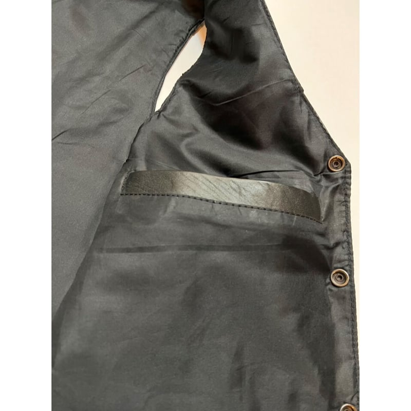 【激レア】 フランス軍 キャバリエ レザー ベスト ジャーキン ショート 超希少 40-50s ベルギー軍 レザージャーキンベスト WW1 WW2