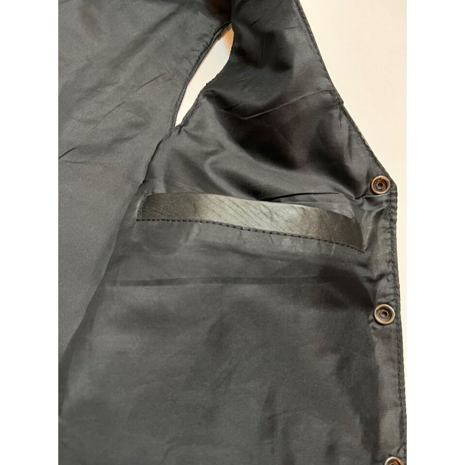 SHAF LEATHER COLLECTIONS ブラック　レザーベスト　44 80s SHAF LEATHER VEST Size 40 | KORDS SECOND
