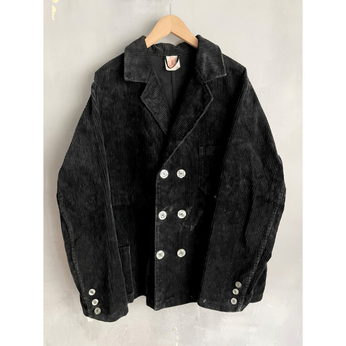 80s EIKO DOUBLE BREASTED CORDUROY WORK JACKET 🇩 