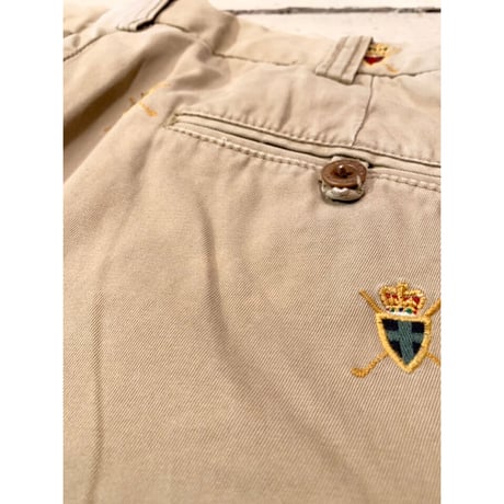 00s Ralph Lauren "GOLF PATTERN" CHINO PANTS Size W34L34→W34L33