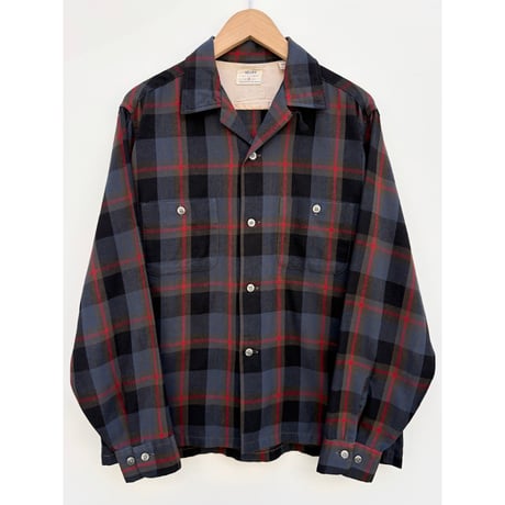 60s SEARS OPEN COLLAR SHIRT Size M