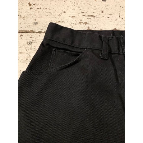 60s STORE BRAND BLACK COTTON TWILL PANTS Size W29L30