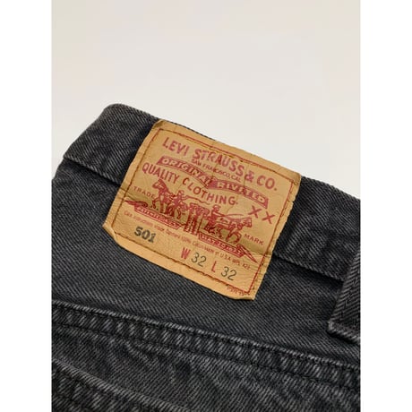 90s Levi’s 501-0660 "CUT OFF" BLACK DENIM PANTS MADE IN USA 🇺🇸 Size W32L32→W31L30
