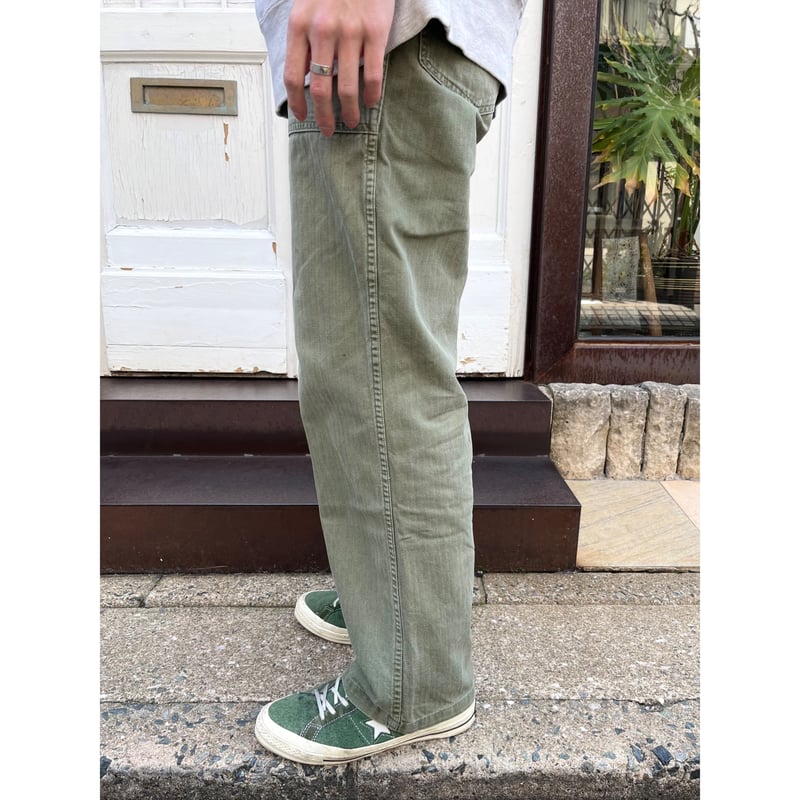 50s US ARMY M-47 HBT BAKER PANTS Size W29L30.5 50s US ARMY M-47 HBT BAKER PANTS Size W29L30.5