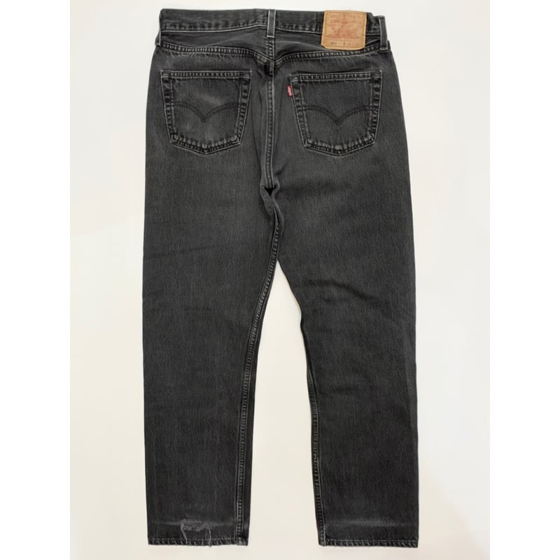 00s Levi's 501-0660 BLACK DENIM PANTS MADE IN U
