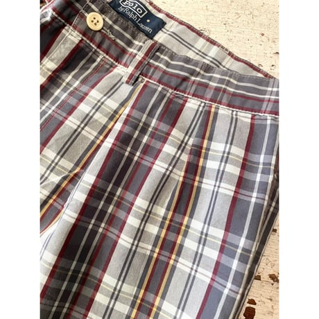 90s RALPH LAUREN CHECK SHORTS MADE IN USA 🇺🇸 W34