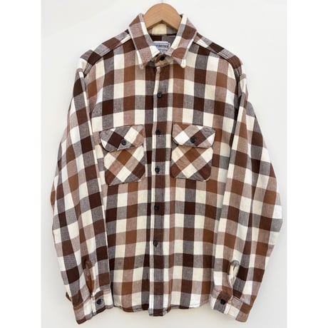 70s FIVE BROTHER FLANNEL SHIRT MADE IN USA 🇺🇸 Size L
