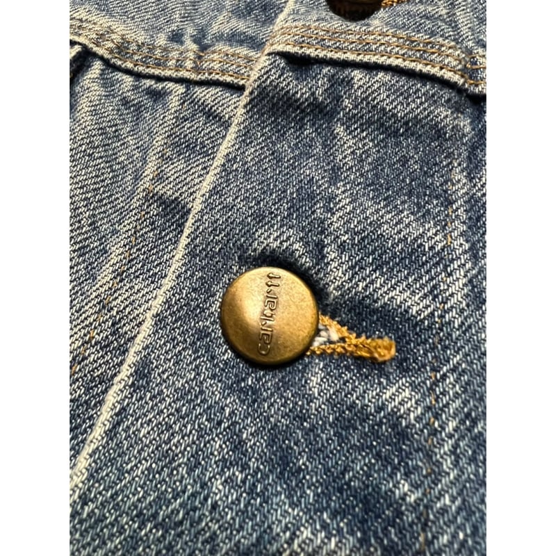 90s carhartt DENIM TRACKER JACKET MADE IN USA 🇺