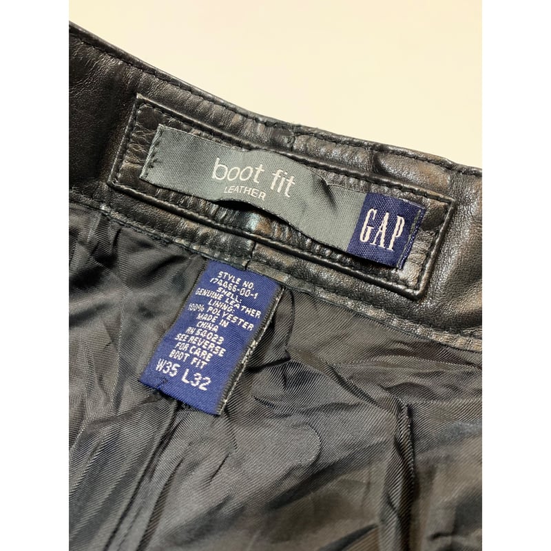 00s GAP LEATHER PANTS Size W35L32→W34L31 | KORDS 00s GAP LEATHER PANTS Size W35L32→W34L31 | KORDS