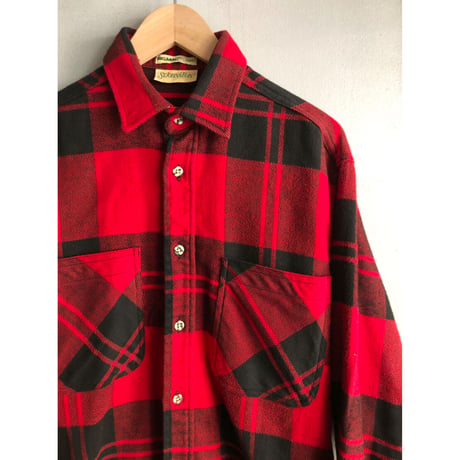 80s ST JOHN'S BAY BIG MAC FLANNEL SHIRT  Size M