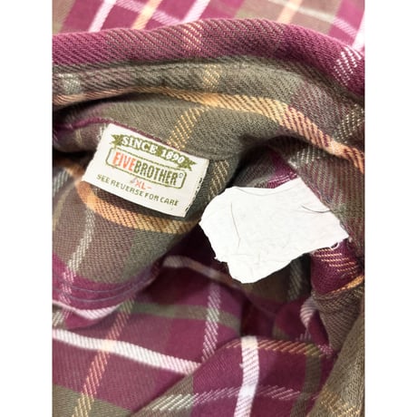 90s FIVE BROTHER FLANNEL SHIRT MADE IN USA 🇺🇸 Size XL