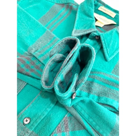 80s ST.JOHN'S BAY FLANNEL SHIRT MADE IN USA 🇺🇸 Size L