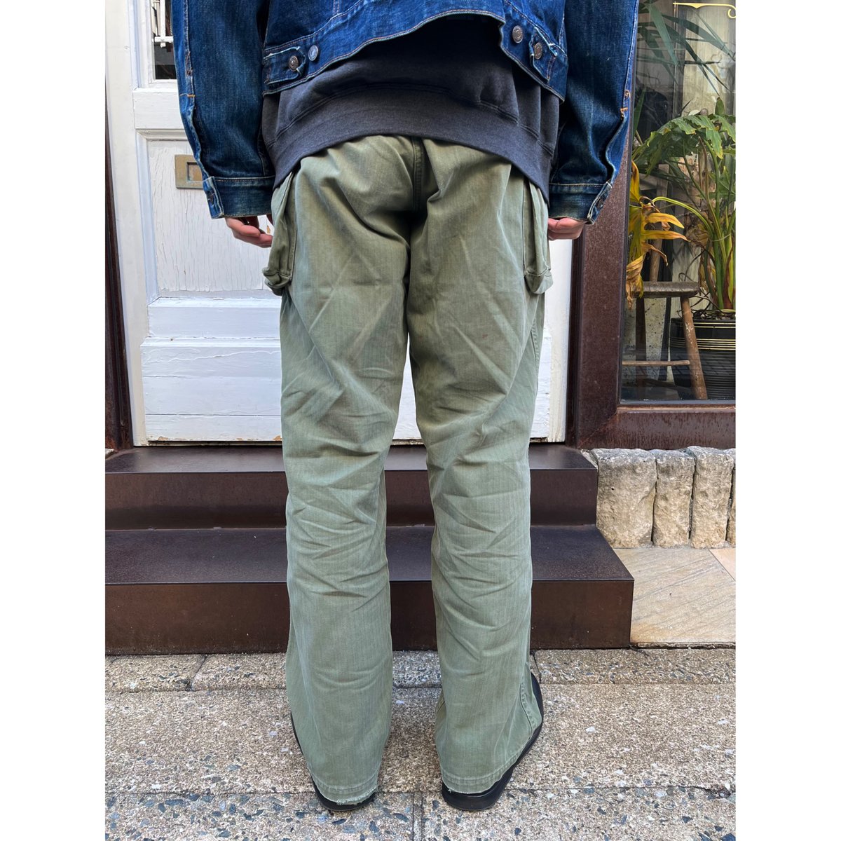 40s US ARMY M-43 HBT CARGO PANTS Size W32L33→W3 40s US ARMY M-43 HBT CARGO PANTS Size W32L33→W3