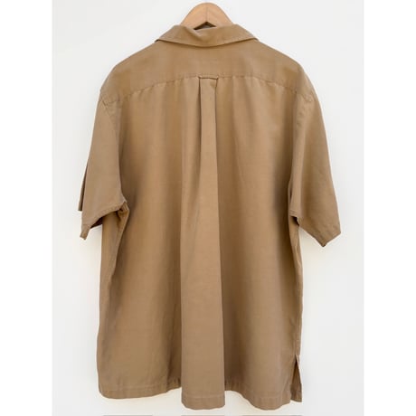 90s Ralph Lauren "CALDWELL" S/S OPEN COLLAR SHIRT Size XL