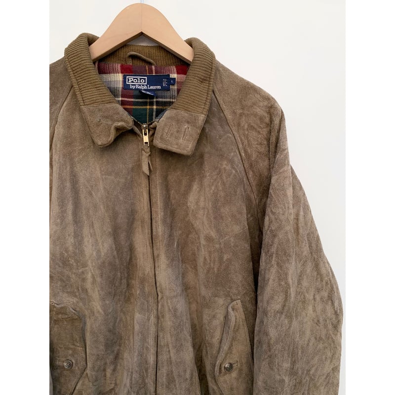 90s Ralph Lauren SUEDE HARRINGTON JACKET Size L