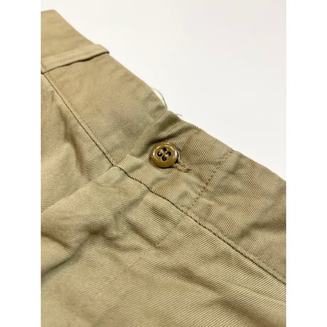 60s US ARMY KHAKI TROUSERS Size W32L33→W30L30