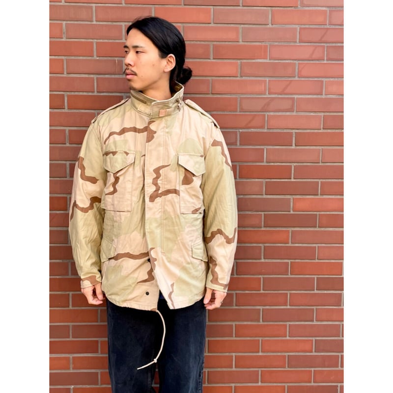 90s US ARMY M-65 DESERT CAMO FIELD JACKET Size