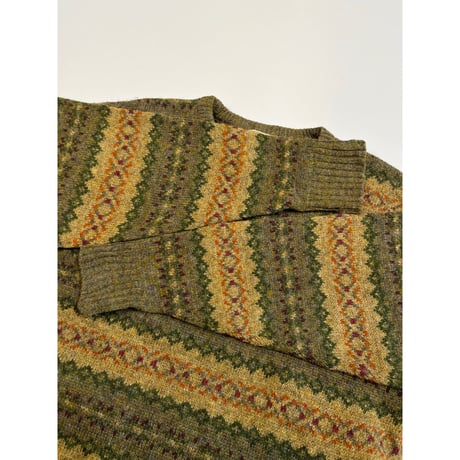 80s L.L.Bean WOOL KNIT MADE IN SCOTLAND🏴󠁧󠁢󠁳󠁣󠁴󠁿 Size L