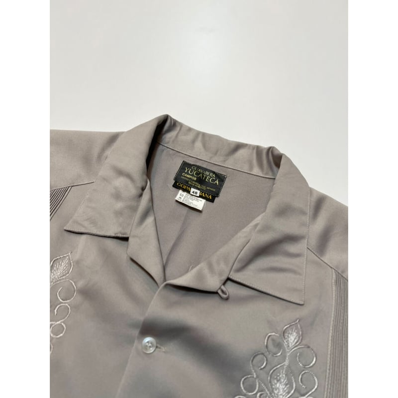 80s CAMPOS OPEN COLLAR CUBA SHIRT Size 48 | KORDS