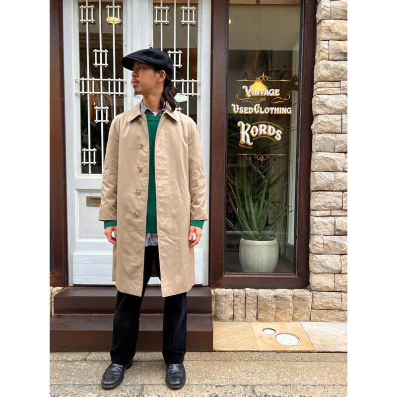 1980年代 ファッション 〈 Burberrys 〉 Vintage Balmacaan Coat ※
