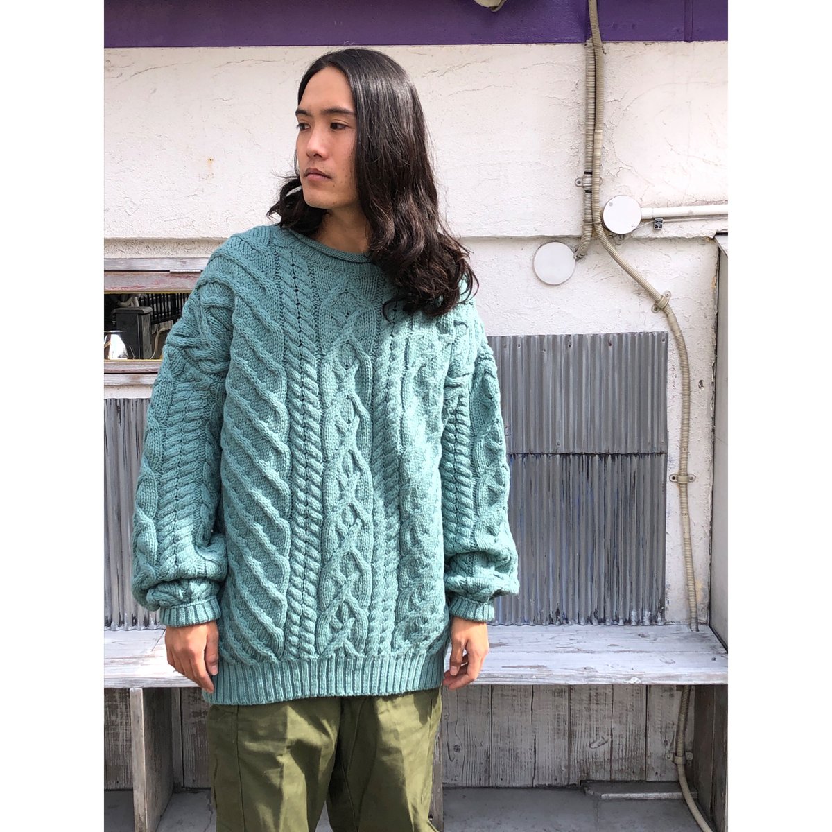 90s LANDS' END FISHERMAN KNIT MADE IN ENGLAND 🇬 90s LANDS' END FISHERMAN KNIT MADE IN ENGLAND 🇬
