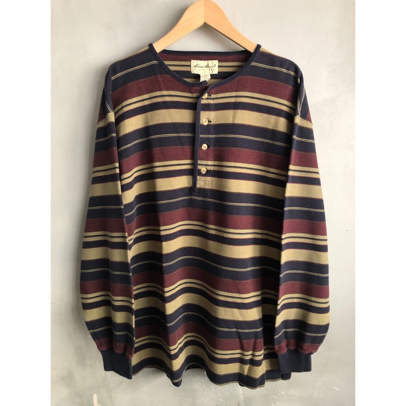 90s Eddie Bauer HENRY NECK HERMAL L/S Tee Size