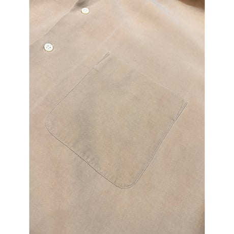 90s Ralph Lauren "CALDWELL" S/S OPEN COLLAR SHIRT Size XL