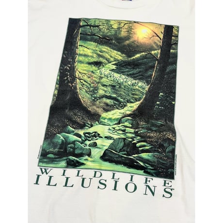 90s RUSTY RUST "WILD LIFE ILLUSIONS" Art Tee MADE IN USA🇺🇸 Size XL