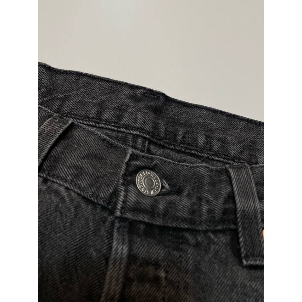 90s Levi's 501-0660 BLACK DENIM PANTS MADE IN U