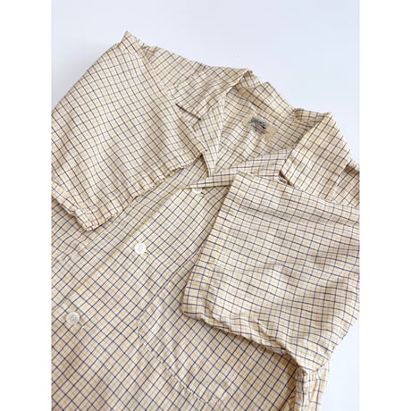 50s Yorke S/S OPEN COLLAR SHIRT Size M