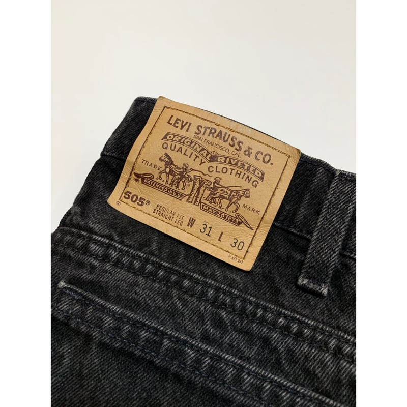 90s Levi's 505-4159 BLACK DENIM PANTS MADE IN U