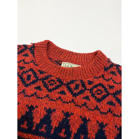 80s L.L.Bean WOOL KNIT MADE IN USA🇺🇸 Size M