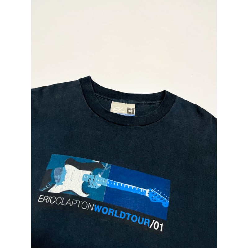 ERIC CLAPTON TOUR Tシャツ 2009 Lサイズ 古着 00s USA製 Eric Clapton 「World Tour 2001」 ツアー