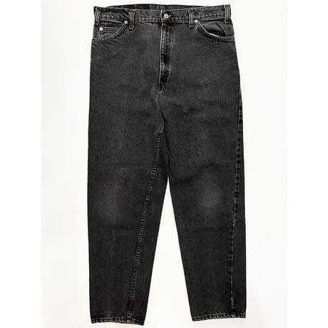 90s Levi’s 550 BLACK DENIM PANTS MADE IN USA 🇺🇸 Size W36L32→W35L30