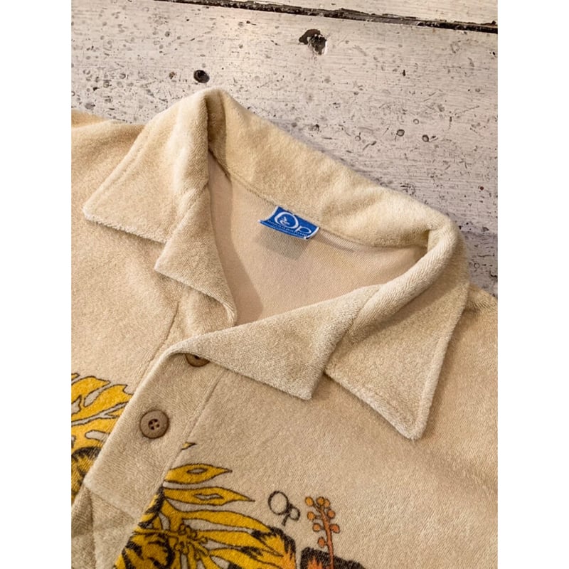 70s Ocean Pacific Pile Polo shirt Size L | KORDS