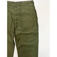 70s US ARMY OG-107 COTTON SATEEN BAKER PANTS Size W35L32