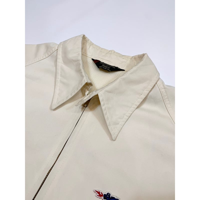 70s Sears ブラギンドラゴン ドリズラー ジャケット スウィングトップ Braggin' Dragon by Sears Drizzler Jacket Tan M-TALL Mint