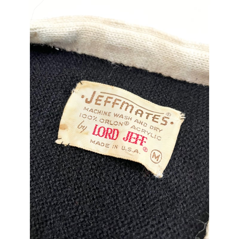 70s LORD JEFF ACRYLIC CARDIGAN MADE IN USA🇺🇸 Si