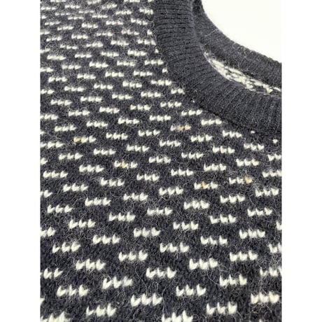 80s L.L.Bean "Birds Eye" WOOL KNIT MADE IN NORWAY🇳🇴 Size XXL