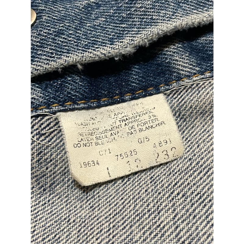 【専用】なな様 Levi's - リーバイス 90s 75525 カナダ製 オールド デニムジャケット S