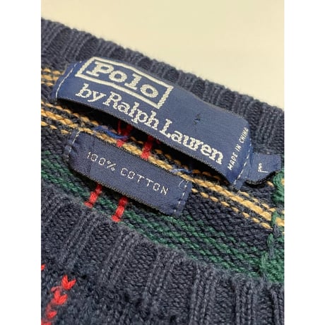 90s Ralph Lauren COTTON  KNIT  Size L