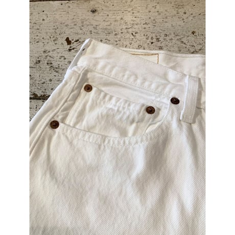 90s Levi’s 501 WHITE DENIM PANTS MADE IN USA 🇺🇸 Size W31L30→W30L29