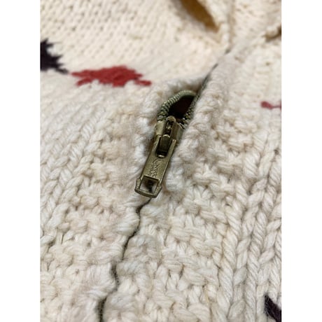 60s "HORSE" COWICHAN SWEATER Size XL程