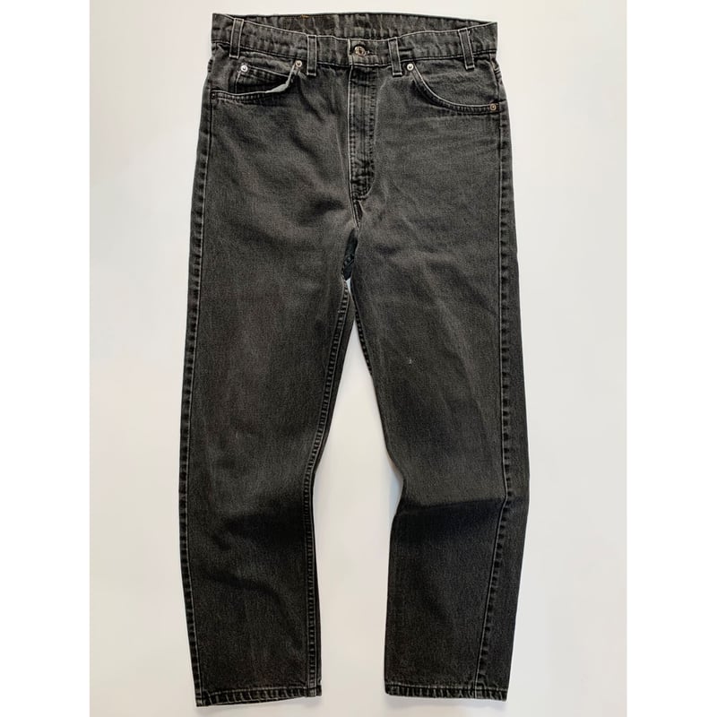 90s Levi's 505-4159 BLACK DENIM PANTS MADE IN U...