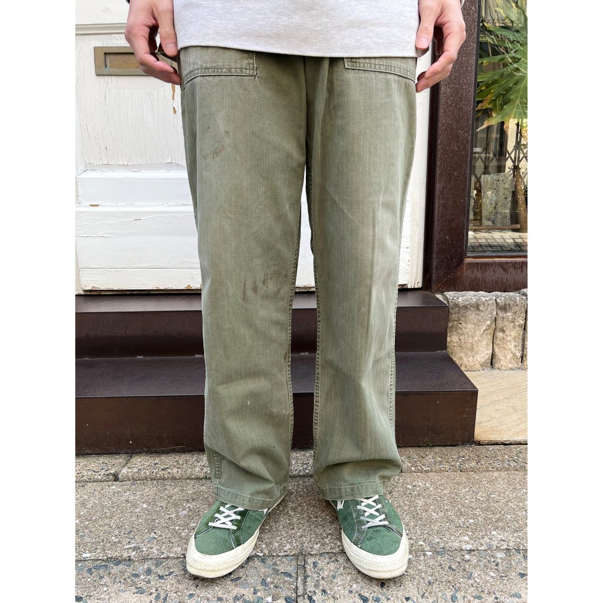 40's US ARMY HBT Baker Pants.(大幅値下げ) HERILL USA Army HBT Baker Pants Olive Drab | HAVEN