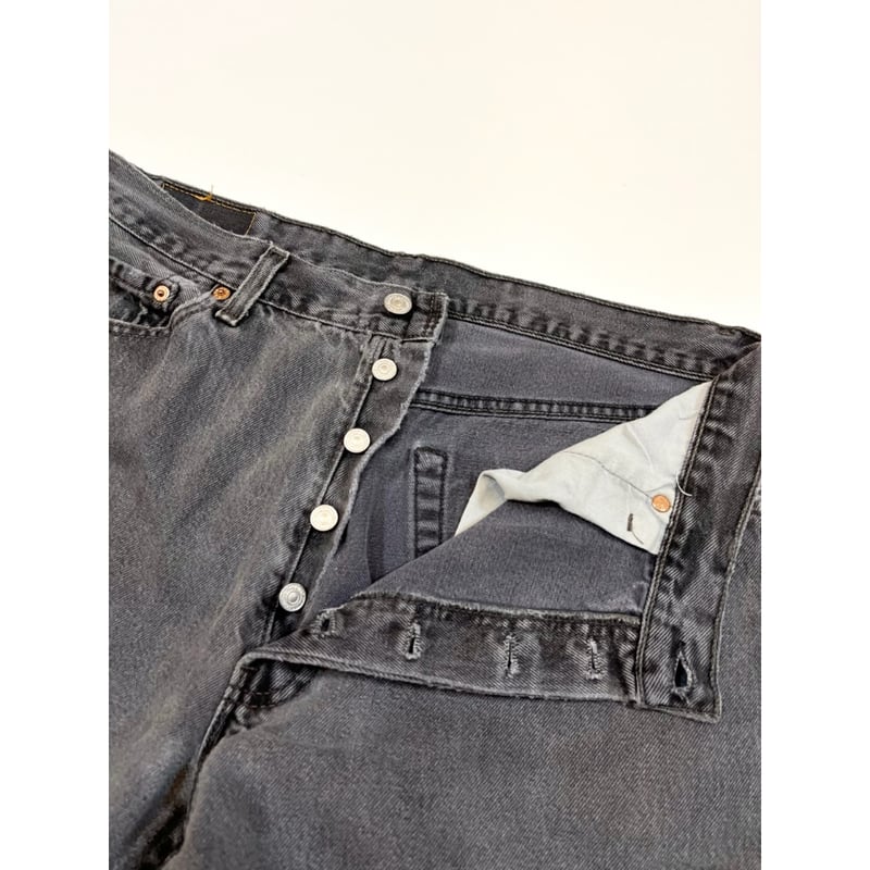 00s Levi's 501-0660 BLACK DENIM PANTS MADE IN U